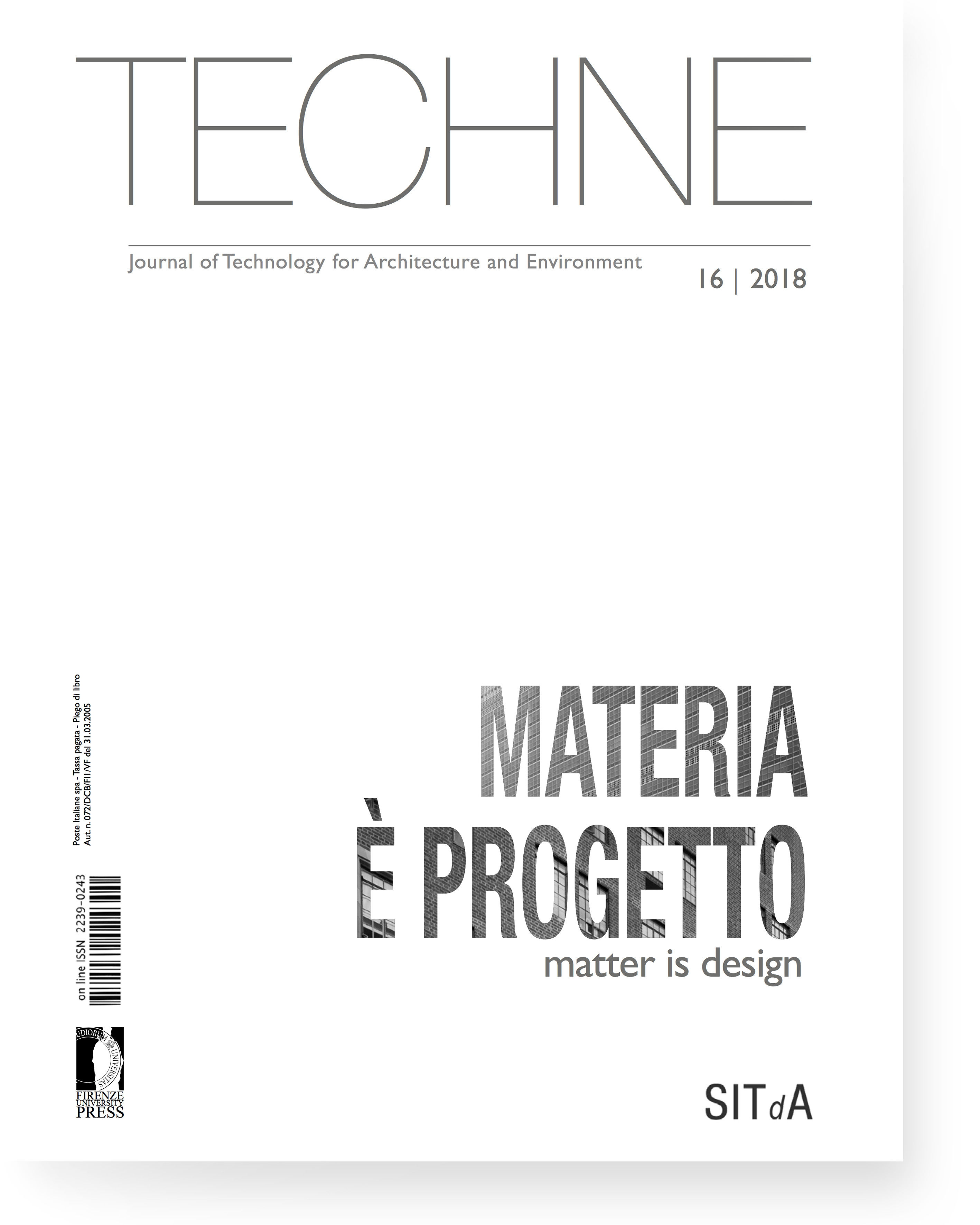 TECHNE 16 (2018): Matter is design